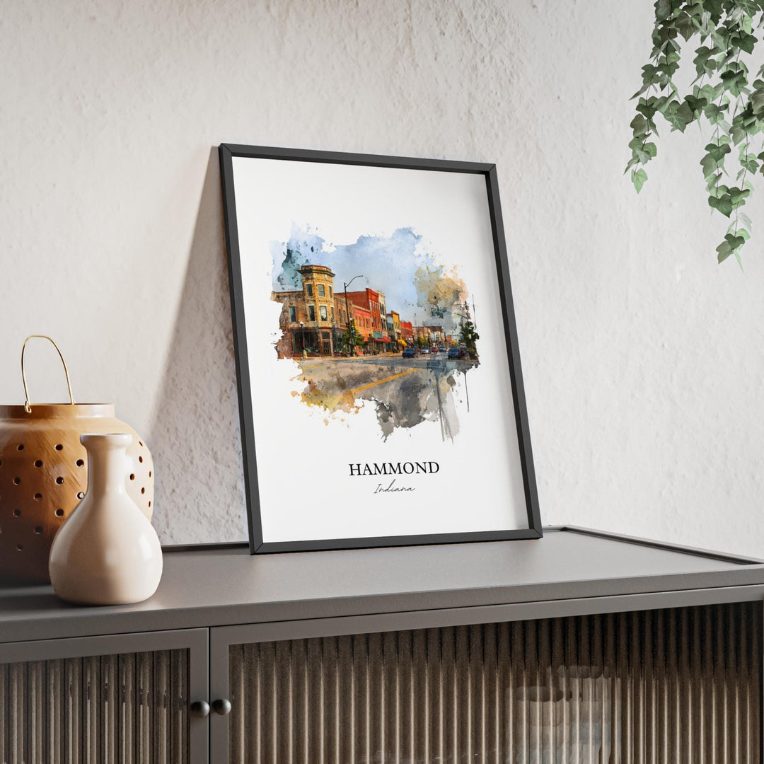 Hammond, Indiana – Watercolor Art Print