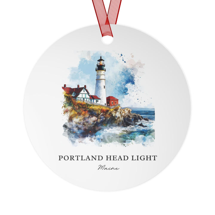 Portland Head Light Ornament: Unique Cape Elizabeth Souvenir, Casco Bay Xmas Decor, and Authentic Casco Bay ME Gift