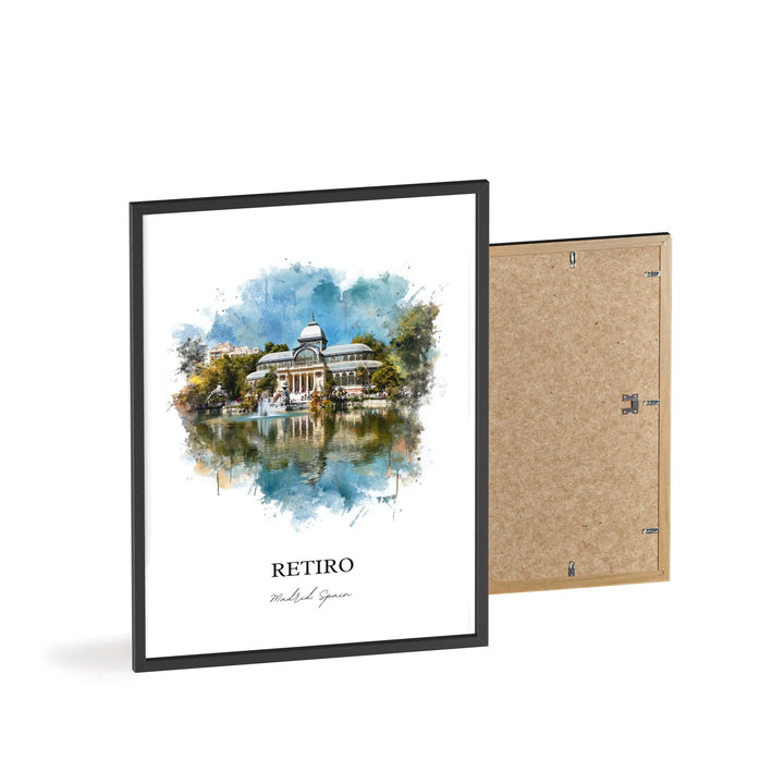 Retiro, Spain – Watercolor Art Print
