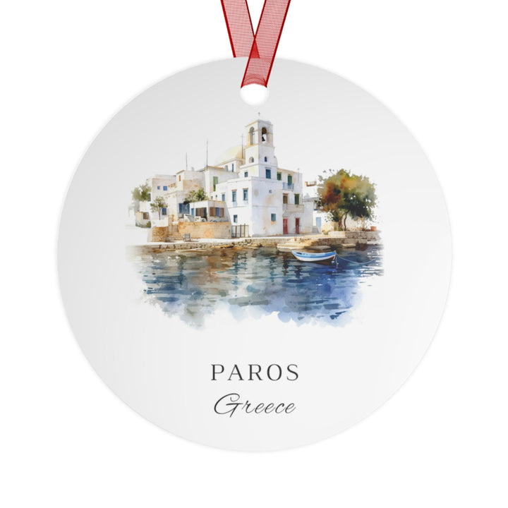 Paros Greece Ornament: Unique Paros Souvenir, Paros Greece Decor, and Authentic Greece Xmas Gift
