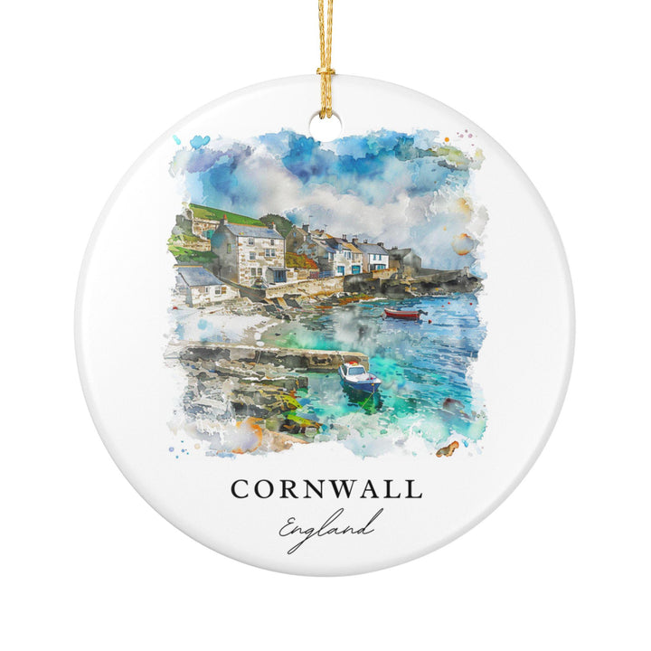 Cornwall, England Ornament: Unique Cornwall Souvenir, Cornwall Xmas Decor, and Authentic Cornwall England Gift