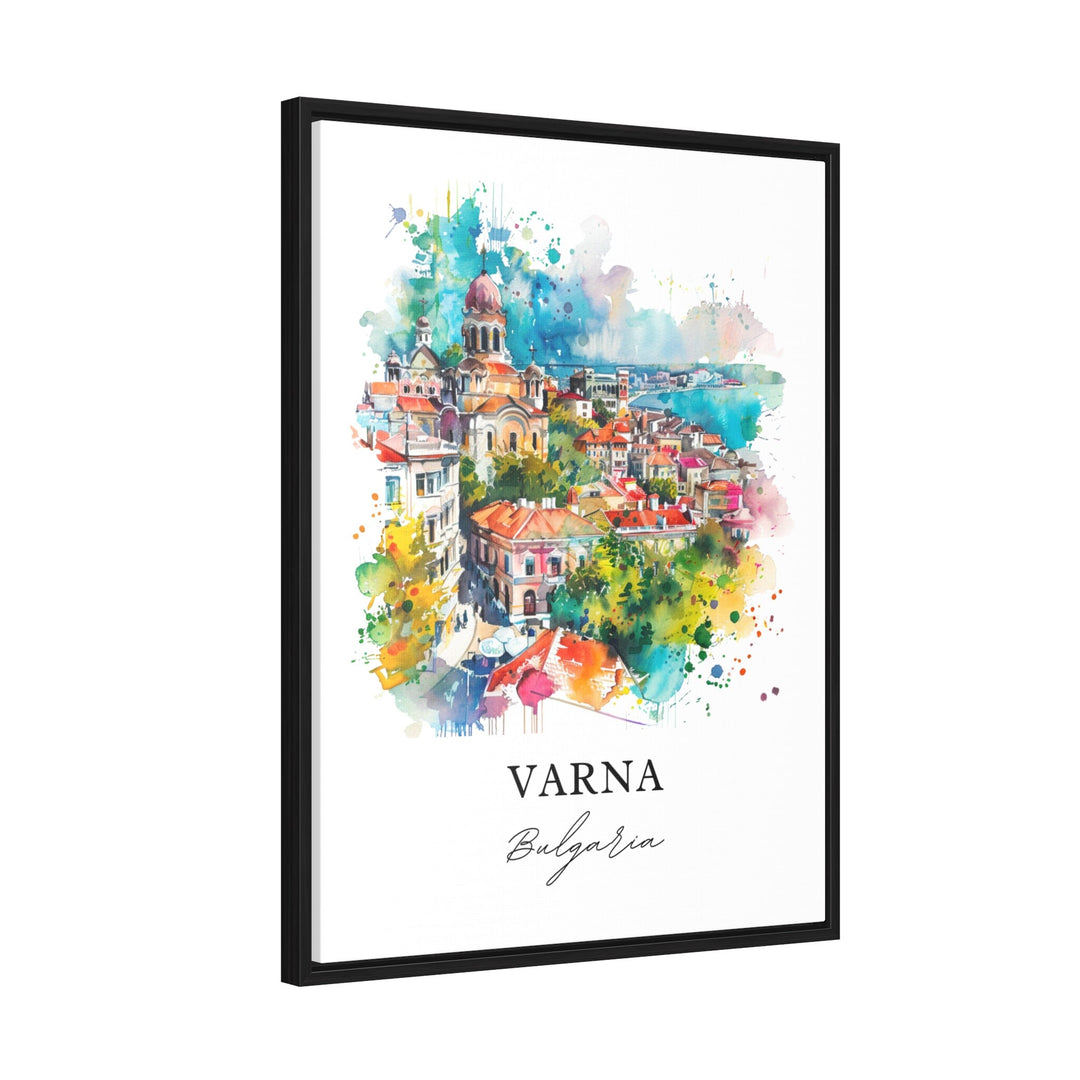 Varna Wall Art, Varna Bulgaria Print, Varna Watercolor, Golden Sands Bulgaria Gift,