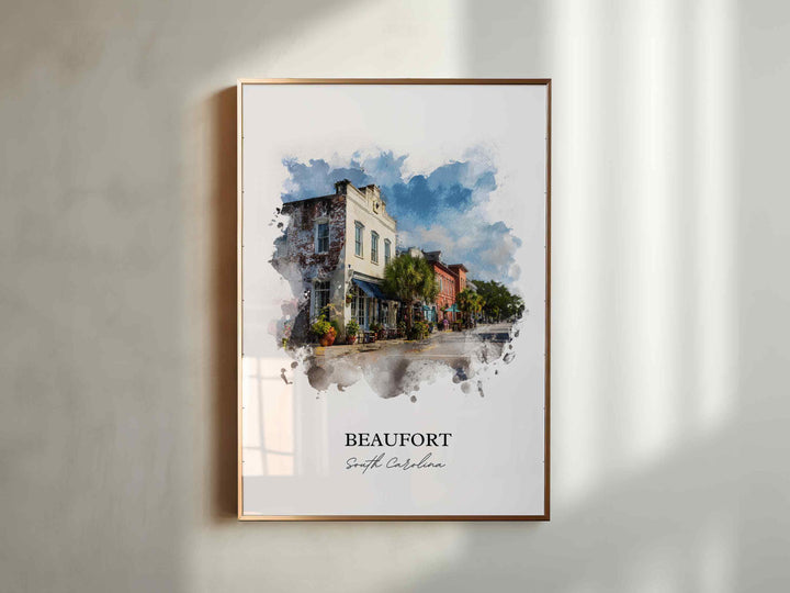 Beaufort, South Carolina – Watercolor Art Print