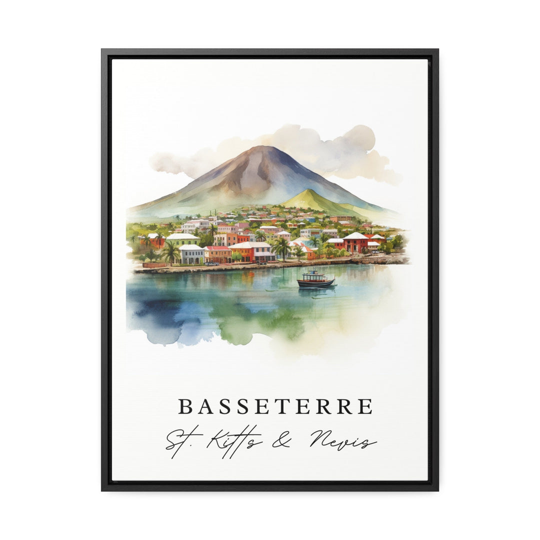 Basseterre Wall Art - Saint Kitts and Nevis Print