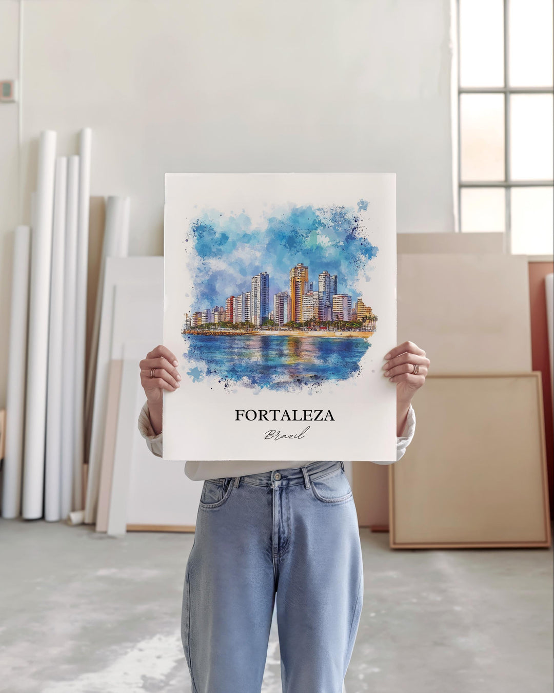 Fortaleza, Brazil – Watercolor Art Print