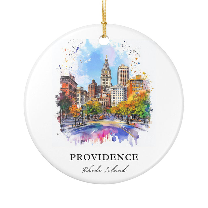 Providence RI Ornament: Unique Providence Souvenir, Providence Xmas Decor, and Authentic Rhode Island Gift