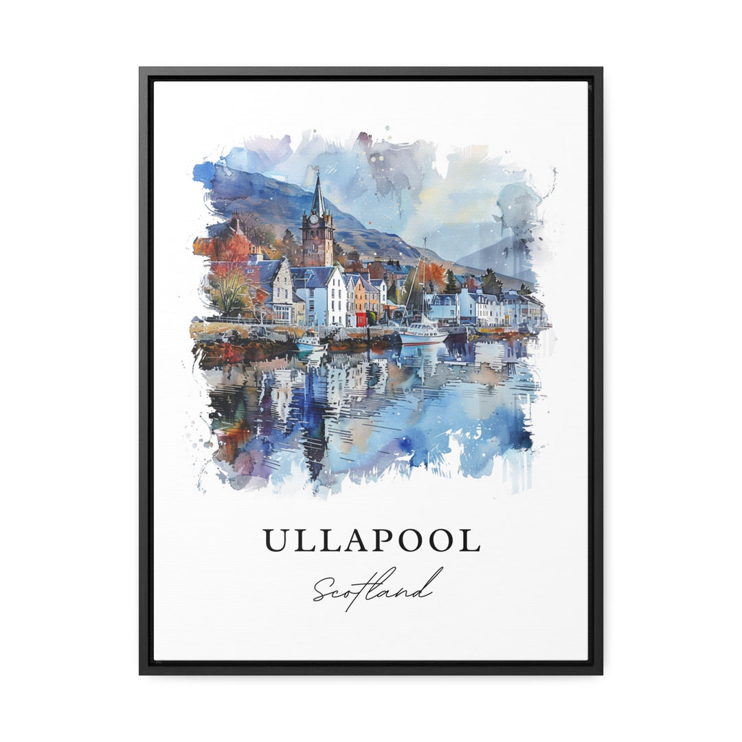 Ullapool Scotland Art, Ullapool Print, Ullapool Watercolor Art, Ullapool Scotland Gift,