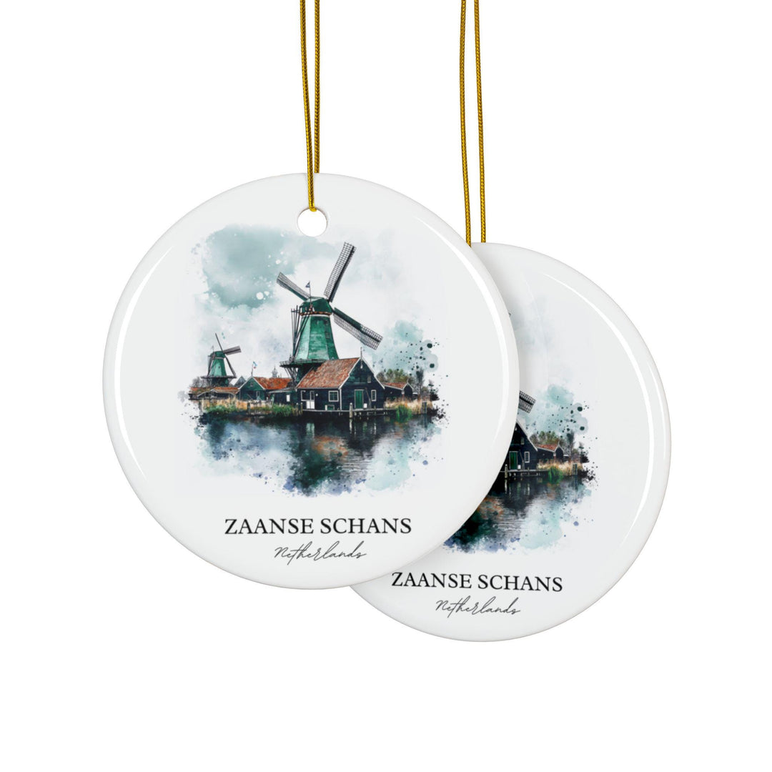 Zaanse Schans Ornament: Unique Zaanse Schans Souvenir, Netherlands Xmas Decor, and Authentic Zaanse Schans Gift