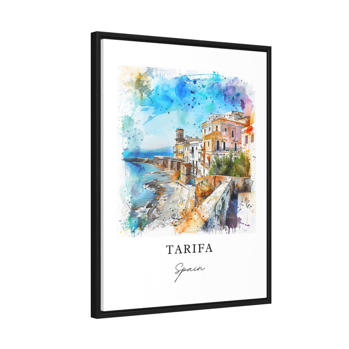 Tarifa Spain Wall Art, Tarifa Print, Cádiz Watercolor Art, Andalusia Spain Gift,