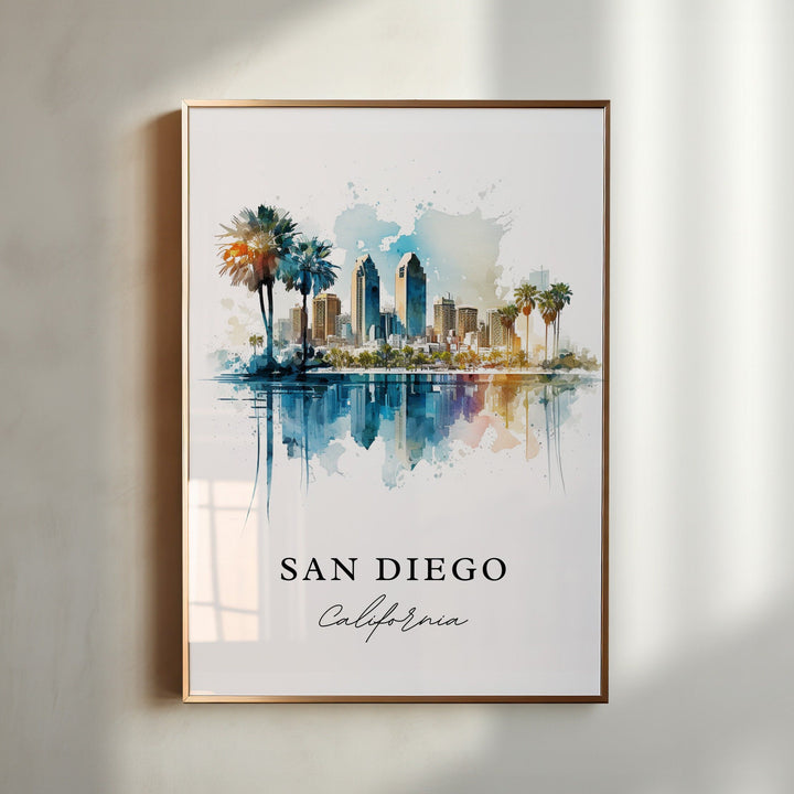 San Diego wall art - San Diego, California poster, San Diego Wedding gift, San Diego Birthday present, Custom Text, Personalised Gift