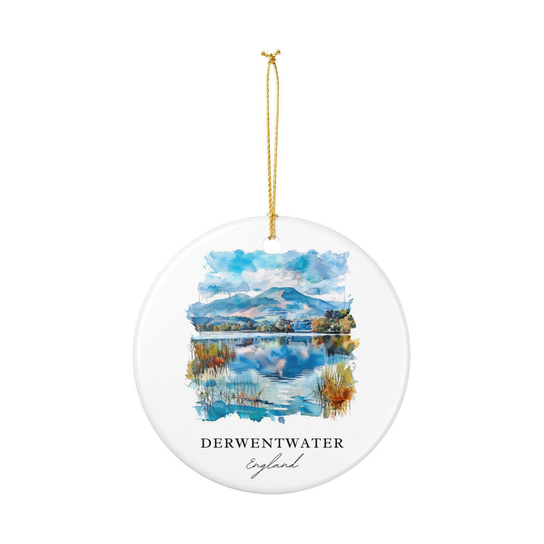 Derwentwater Ornament: Unique Lake District Souvenir, England Xmas Decor, and Authentic Derwentwater Gift