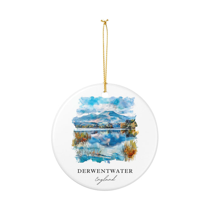 Derwentwater Ornament: Unique Lake District Souvenir, England Xmas Decor, and Authentic Derwentwater Gift