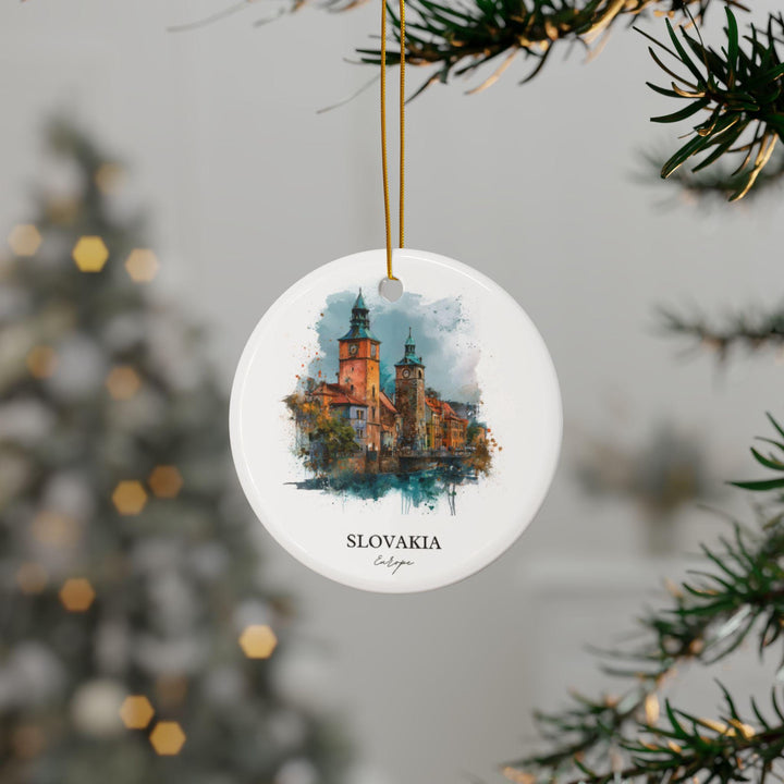 Slovakia Ornament: Unique Slovakia Souvenir, Slovakia Xmas Decor, and Authentic Slovakia Country Gift