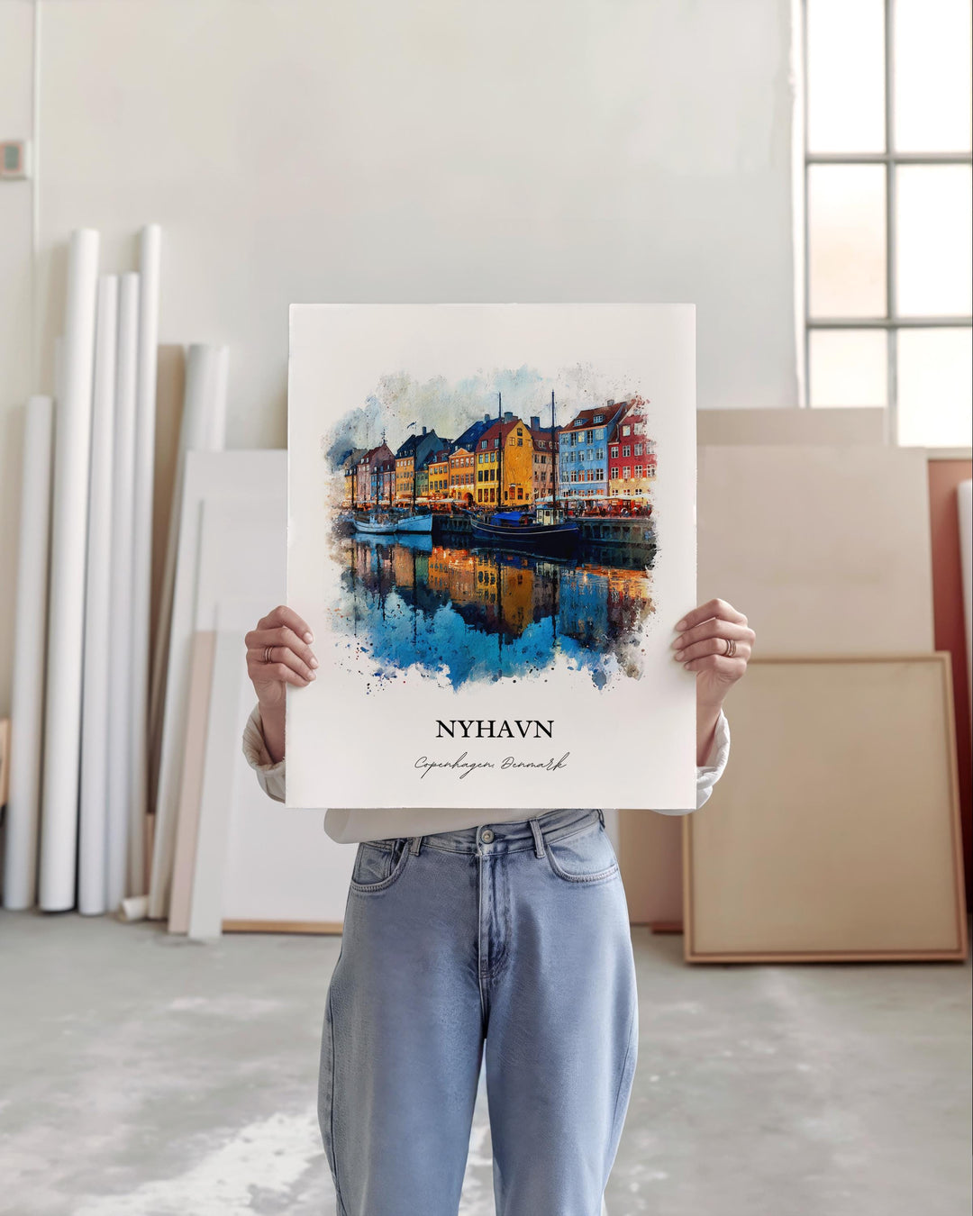 Nyhavn, Denmark – Watercolor Art Print