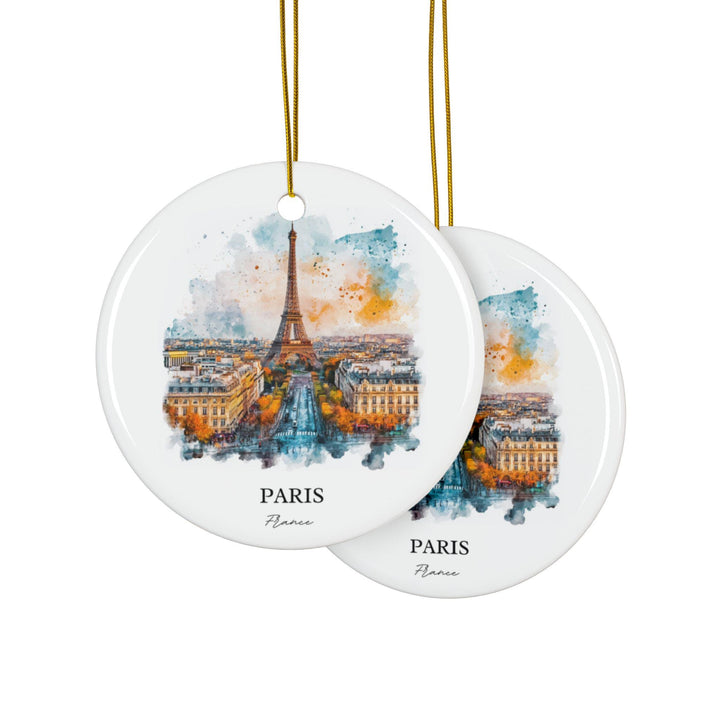 Paris France Ornament: Unique Paris Souvenir, Eiffel Tower Xmas Decor, and Authentic Paris France Gift