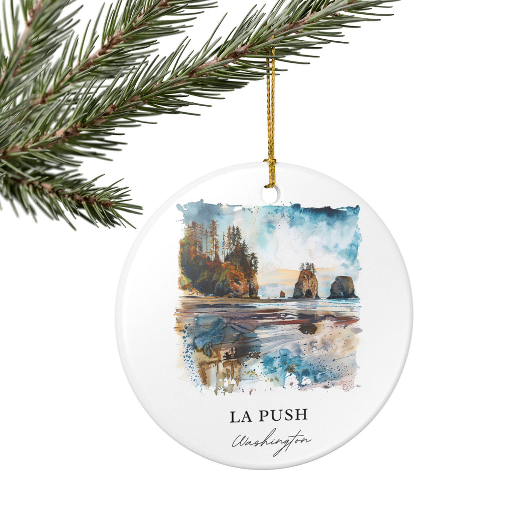 La Push Washington Ornament: Unique La Push Souvenir, La Push WA Xmas Decor, and Authentic La Push Gift