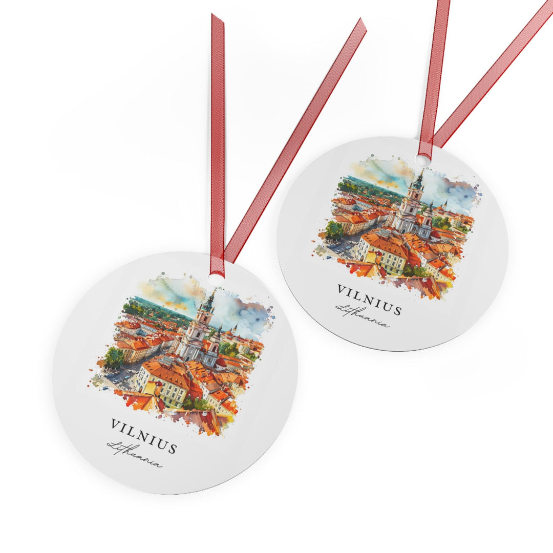 Vilnius Ornament: Unique Vilnius Lithuania Souvenir, Lithuania Xmas Decor, and Authentic Vilnius Lithuania Gift