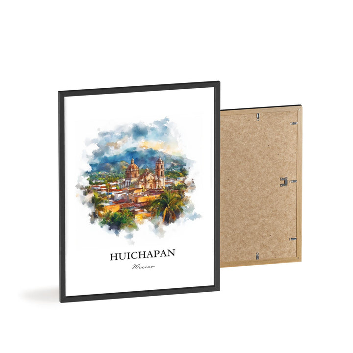 Huichapan Mexico Wall Art, Hidalgo Print, Mexico Watercolor Art, Huichapan Gift, Travel Print, Travel Poster, Housewarming Gift