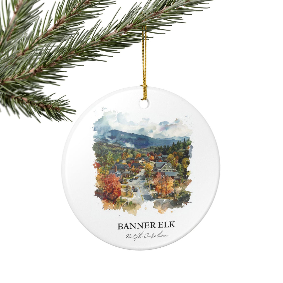 Banner Elk NC Ornament: Unique Banner Elk NC Souvenir, North Carolina Xmas Decor, and Authentic Banner Elk NC Gift