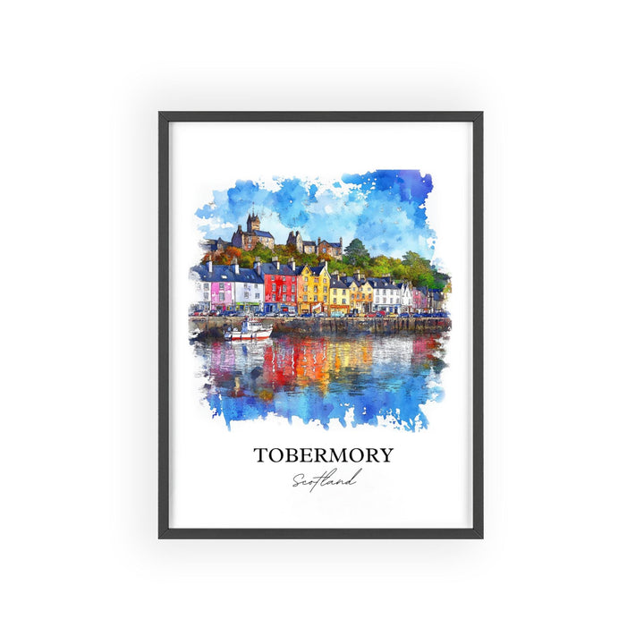 Tobermory, Scotland – Watercolor Art Print