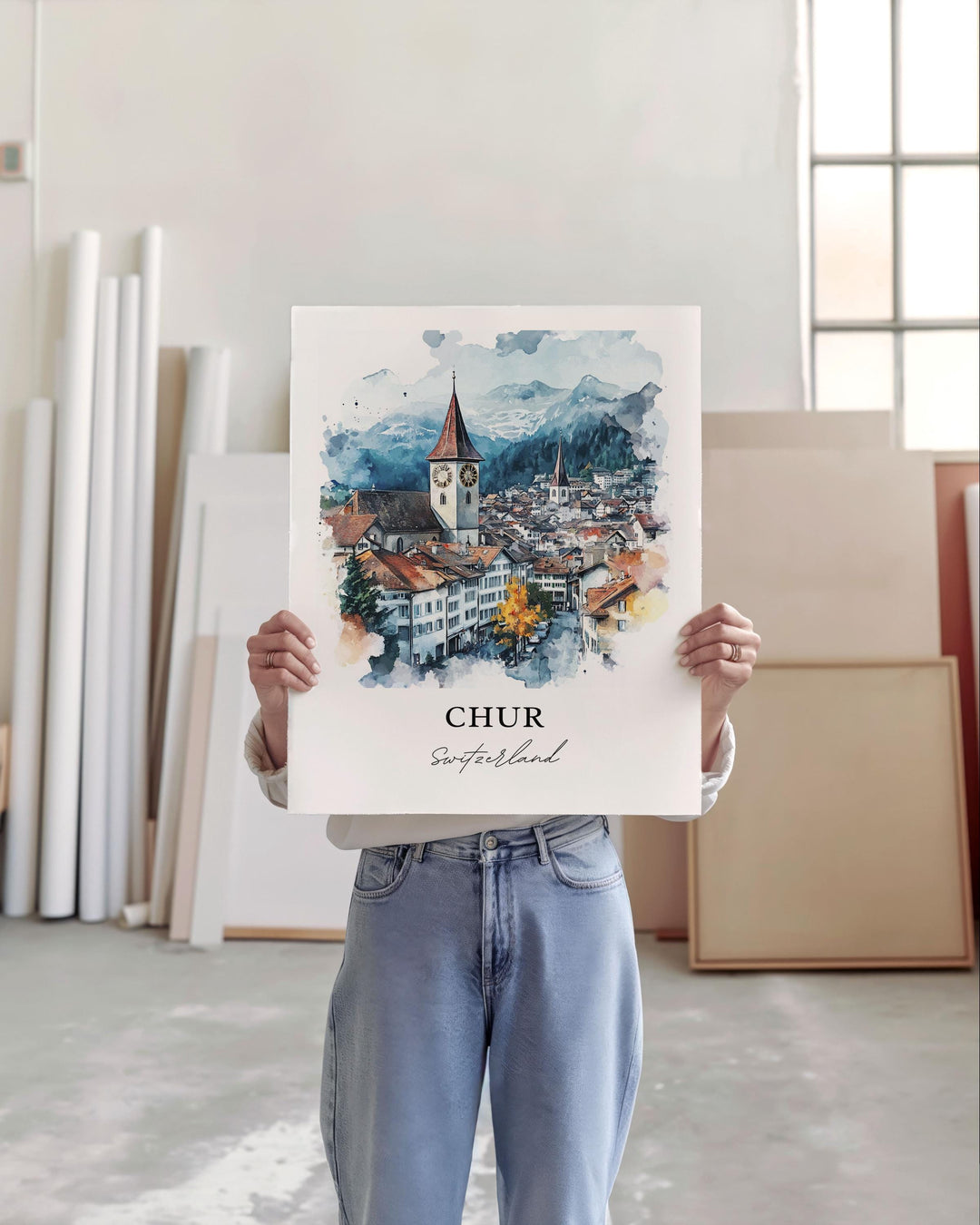 Chur Wall Art - Switzerland Print