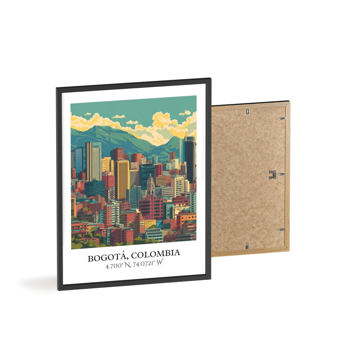 Bogotá Art, Bogotá Retro Travel Art, Bogotá Colombia Home Decor, Colombia Gift, Colombia Travel Art, Travel Prints, Housewarming Gift