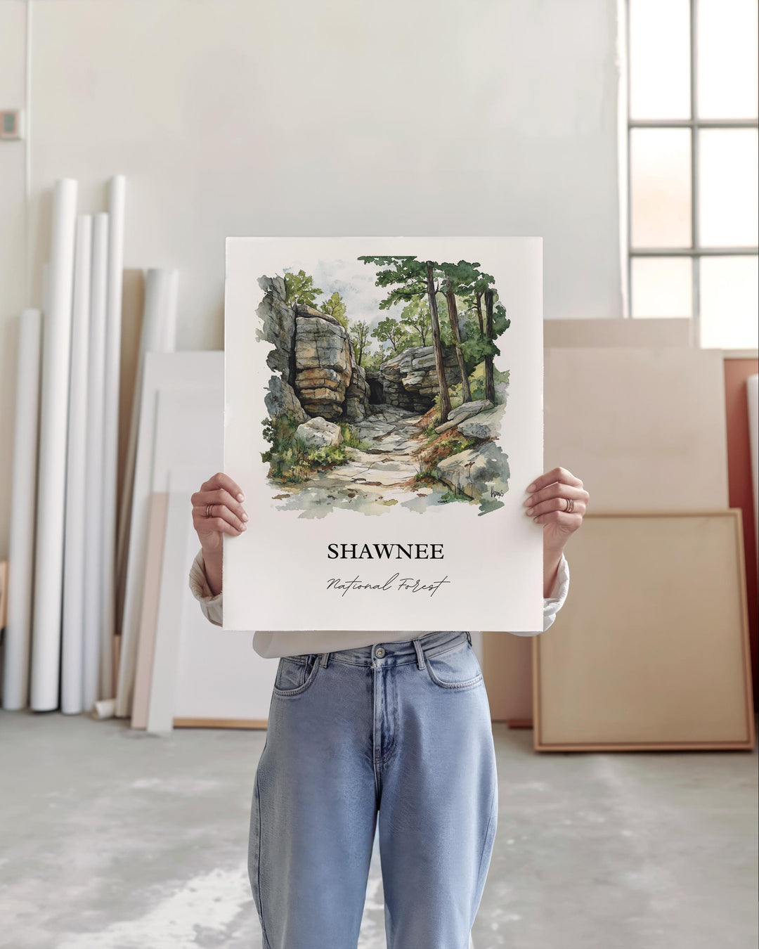 Shawnee National Forest, Illinois – Watercolor Art Print