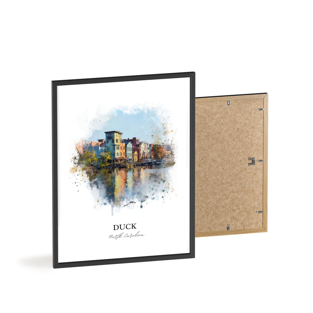 Duck, North Carolina – Watercolor Art Print