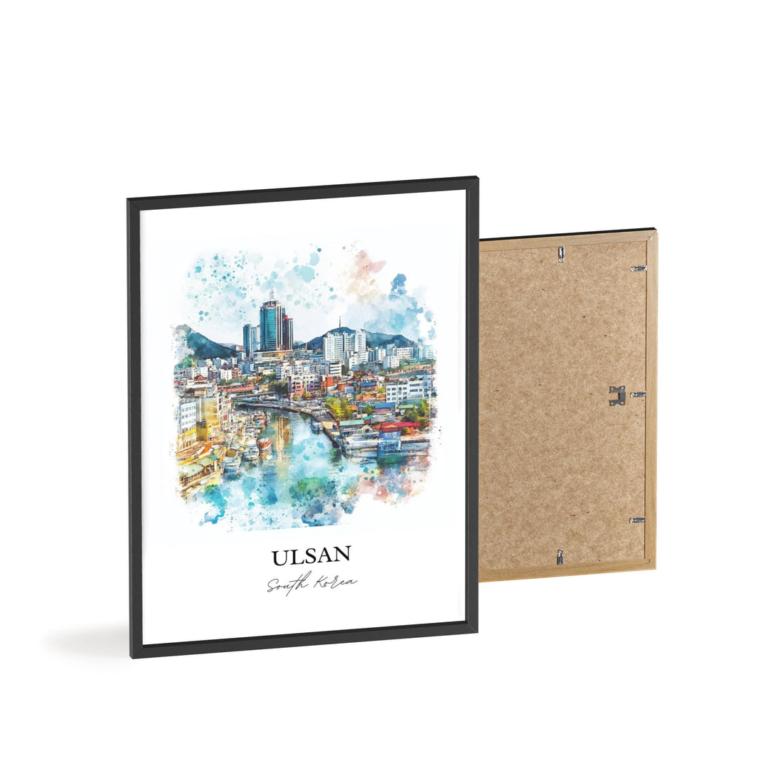Ulsan, South Korea – Watercolor Art Print