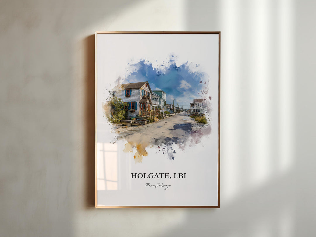 Holgate, New Jersey – Watercolor Art Print