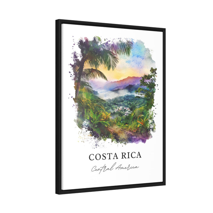 Costa Rica Wall Art, Costa Rica Country Print, Costa Rica Watercolor, Central America Gift, Travel Print, Travel Poster, Housewarming Gift