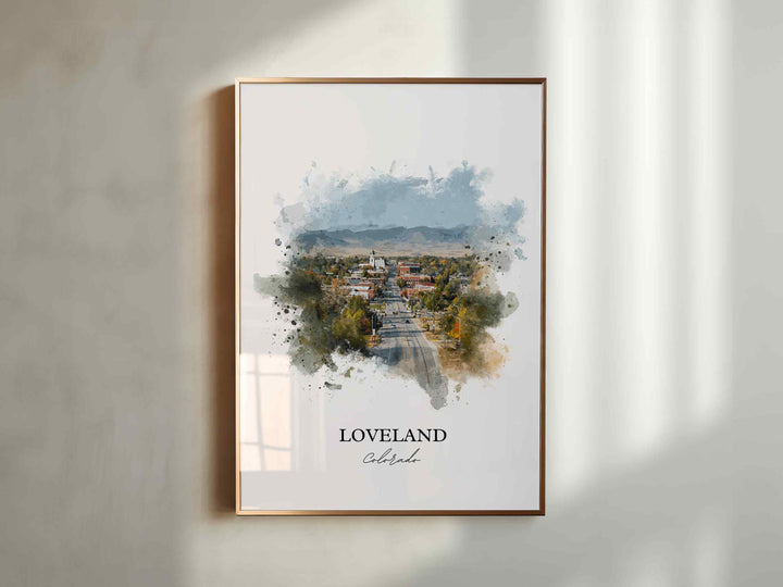 Loveland, Colorado – Watercolor Art Print