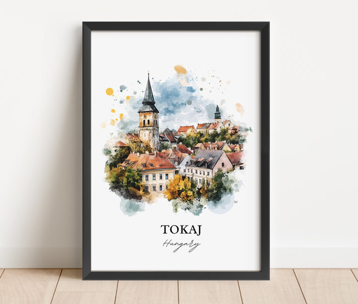Tokaj, Hungary – Watercolor Art Print