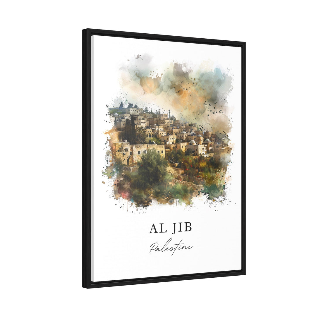 Al Jib Palestine Wall Art, Al-Jib Print, Palestine Wall Art, Al Jib Gift, Travel Print, Travel Poster, Travel Gift, Housewarming Gift