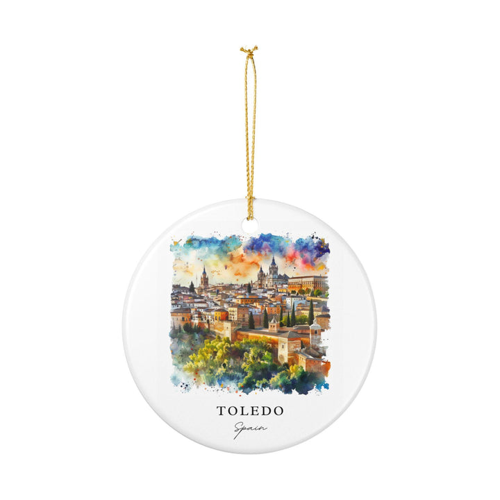 Toledo Spain Ornament: Unique Toledo Spain Souvenir, Spain Xmas Decor, and Authentic Toledo Spain Gift