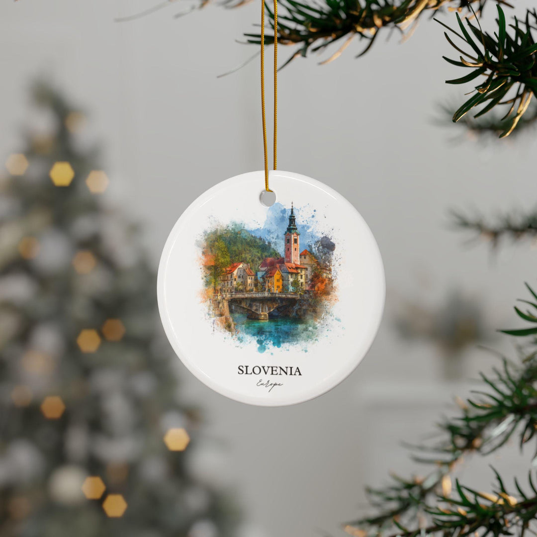 Slovenia Ornament: Unique Slovenia Souvenir, Slovenia Xmas Decor, and Authentic Slovenia Country Gift