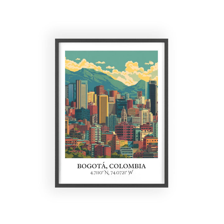 Bogotá Art, Bogotá Retro Travel Art, Bogotá Colombia Home Decor, Colombia Gift, Colombia Travel Art, Travel Prints, Housewarming Gift