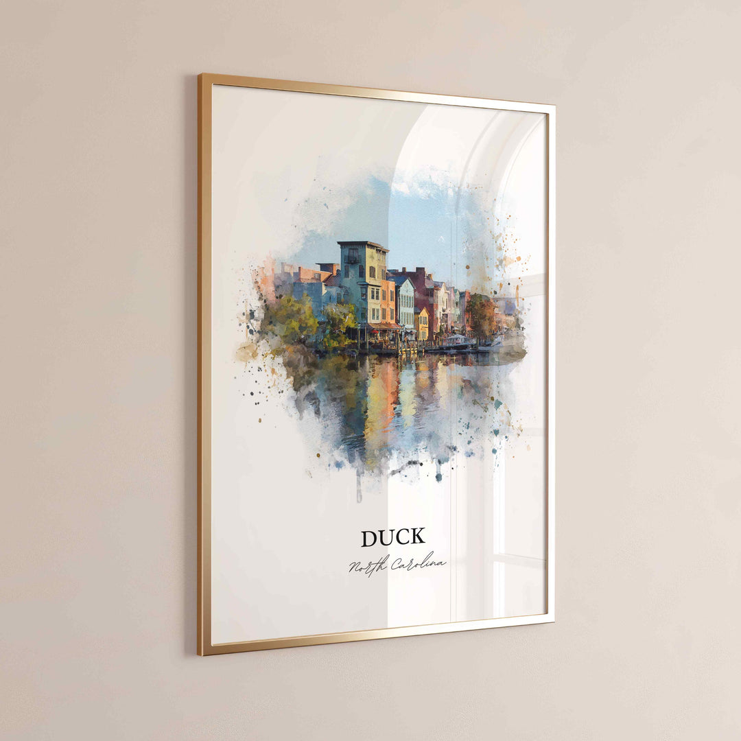 Duck, North Carolina – Watercolor Art Print