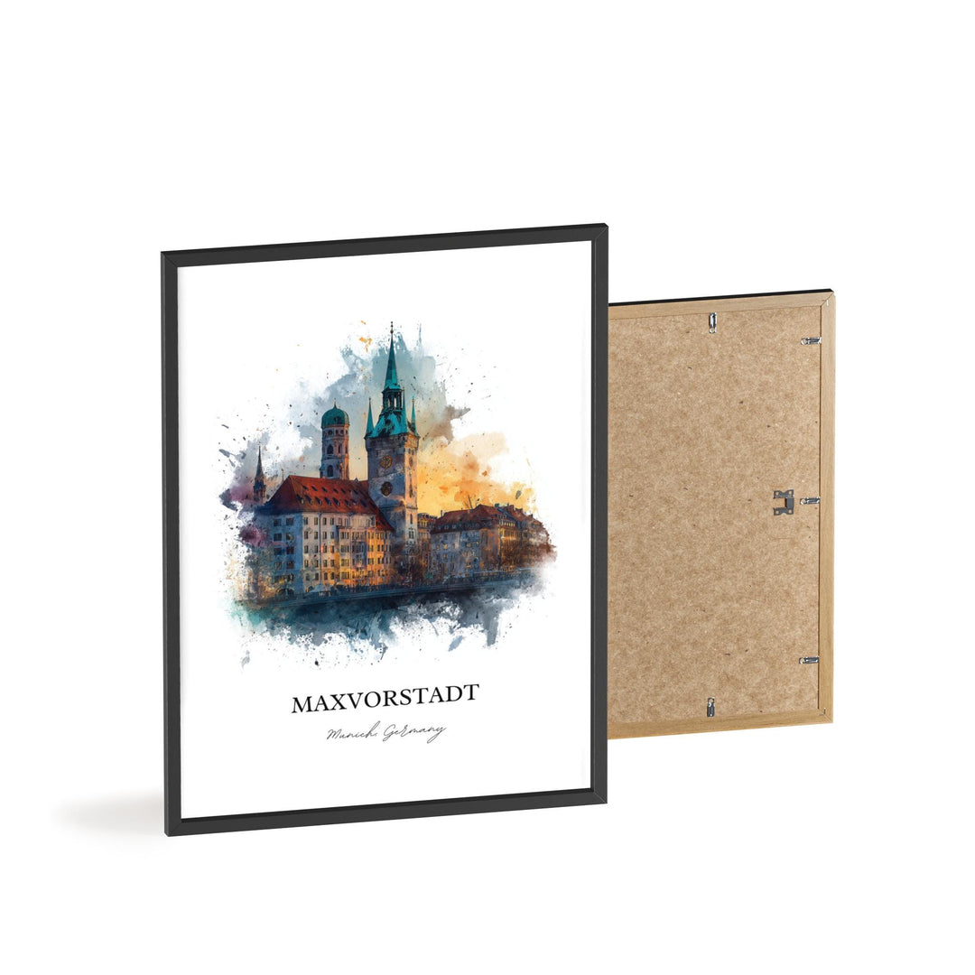 Maxvorstadt, Germany – Watercolor Art Print