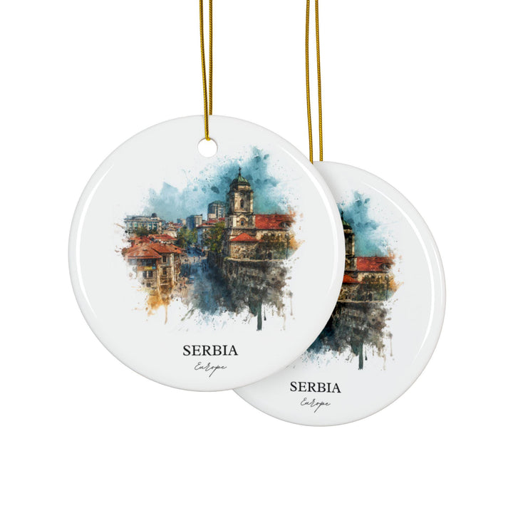 Serbia Ornament: Unique Serbia Souvenir, Serbia Xmas Decor, and Authentic Belgrade Serbia Gift