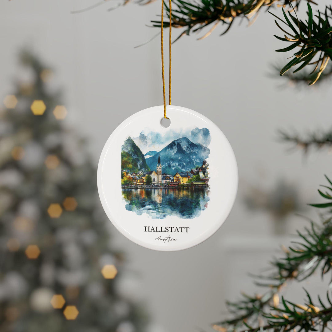 Hallstatt Austria Ornament: Unique Austria Souvenir, Hallstatt Austria Xmas Decor, and Authentic Hallstatt Gift