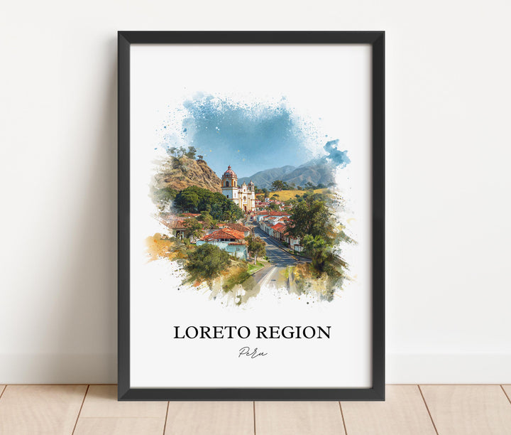 Loreto, Peru – Watercolor Art Print