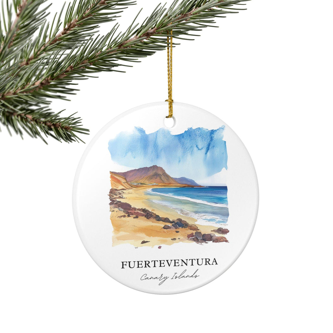 Fuerteventura Ornament: Unique Fuerteventura Souvenir, Canary Islands Xmas Decor, and Authentic Canary Islands Gift