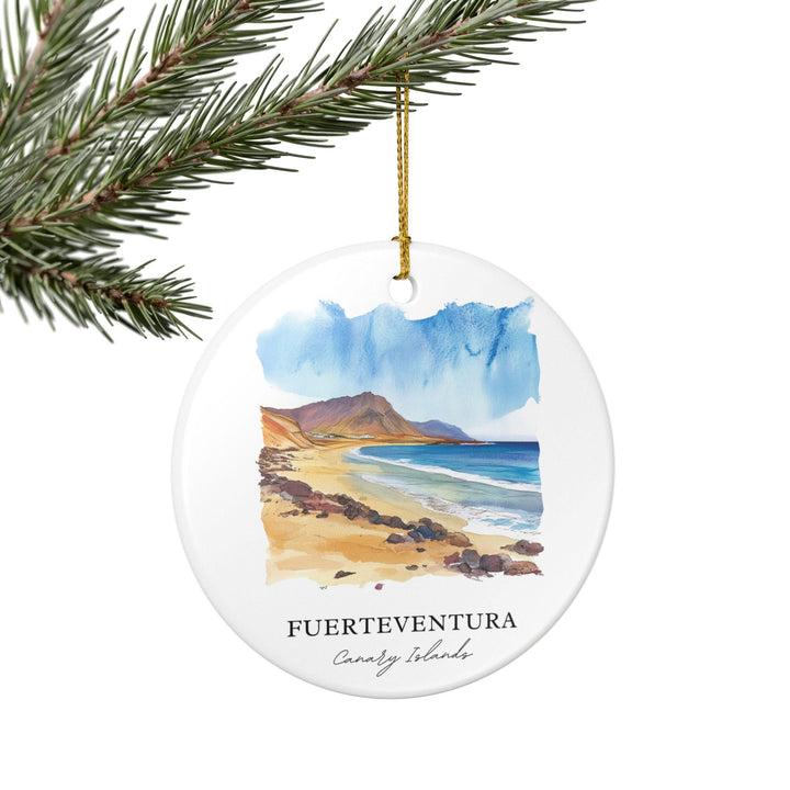 Fuerteventura Ornament: Unique Fuerteventura Souvenir, Canary Islands Xmas Decor, and Authentic Canary Islands Gift
