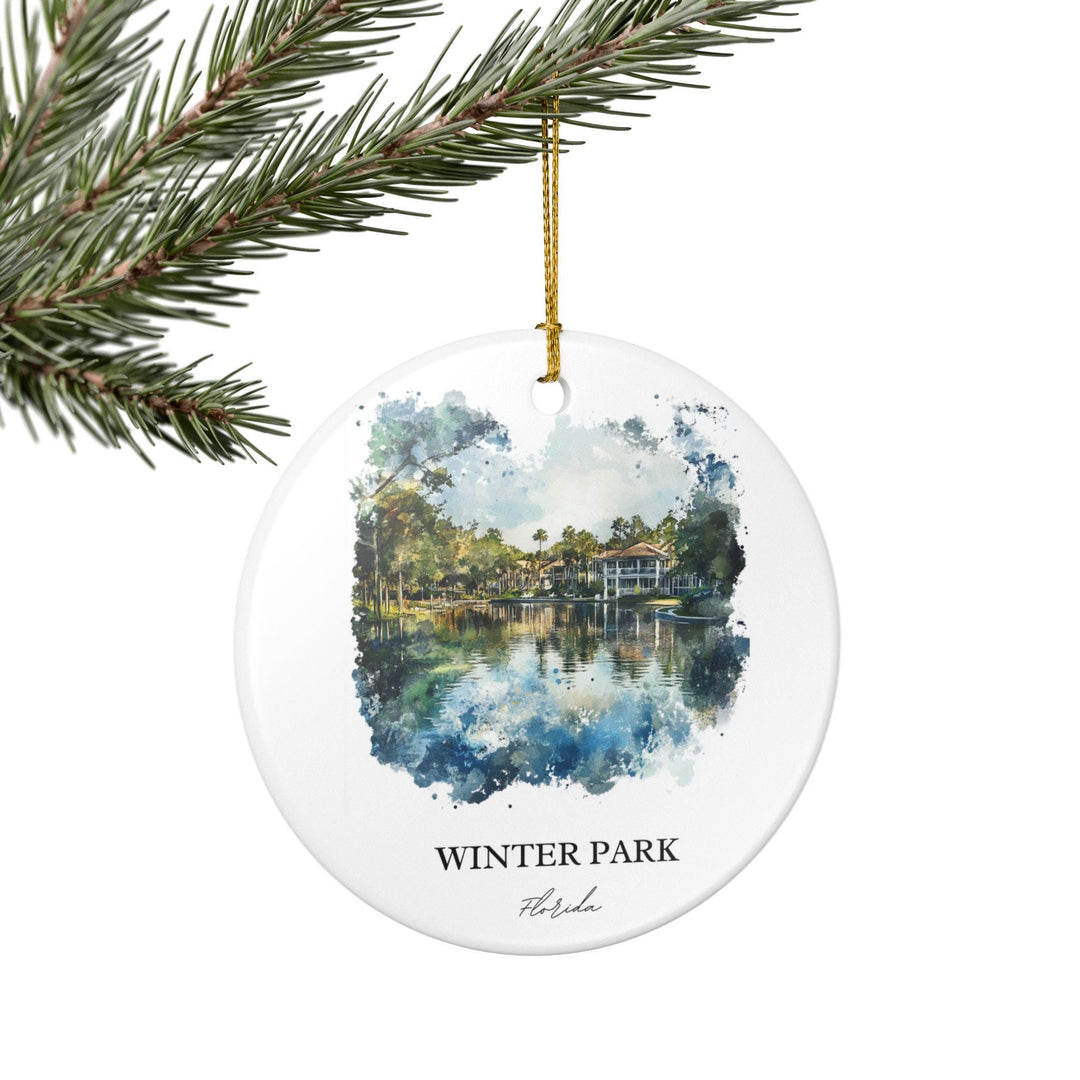 Winter Park Florida Ornament: Unique Winter Park Souvenir, Winter Park FL Xmas Decor, and Authentic Winter Park FL Gift