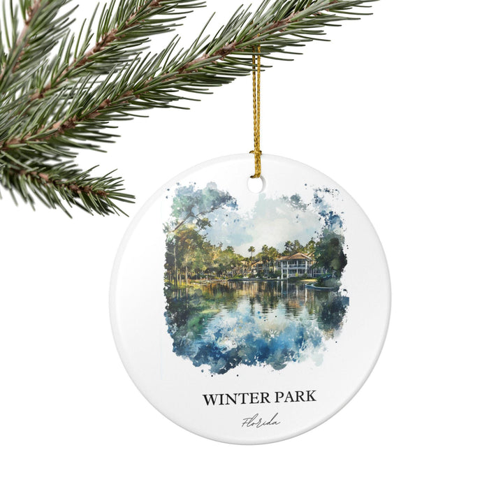 Winter Park Florida Ornament: Unique Winter Park Souvenir, Winter Park FL Xmas Decor, and Authentic Winter Park FL Gift
