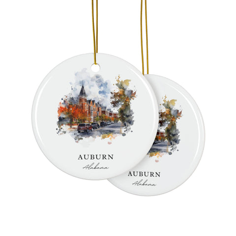 Auburn Alabama Ornament: Unique Auburn Souvenir, Auburn Decor, and Authentic Auburn University Xmas Gift