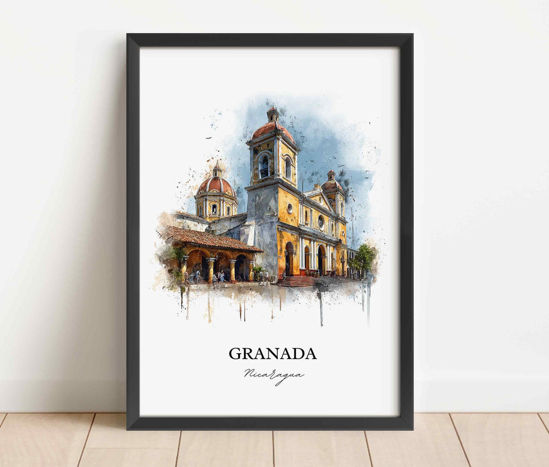Granada, Nicaragua – Watercolor Art Print
