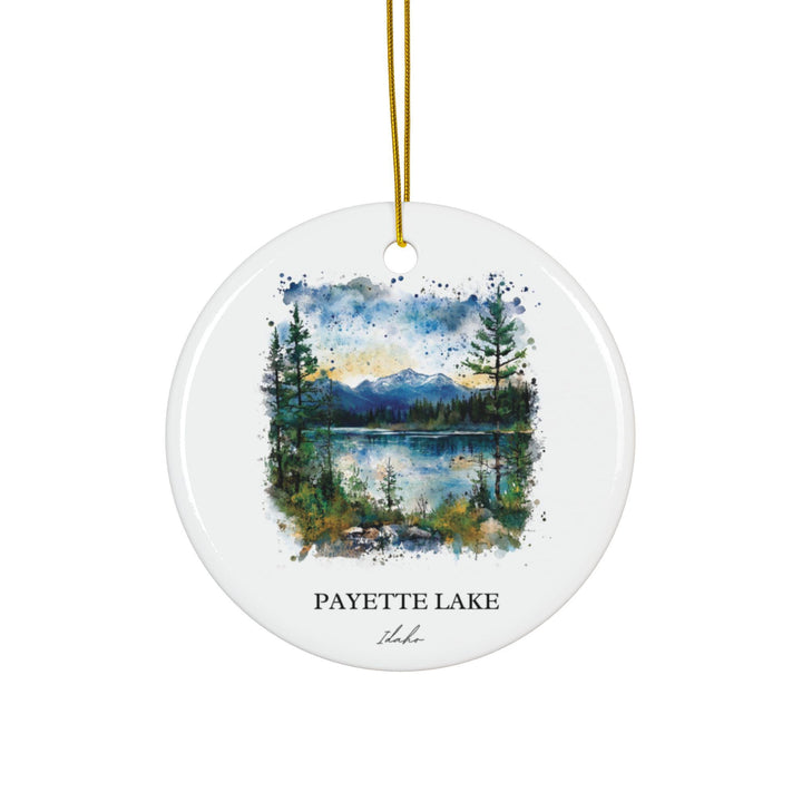 Payette Lake Ornament: Unique Payette Lake Souvenir, Idaho Xmas Decor, and Authentic Payette Lake Gift