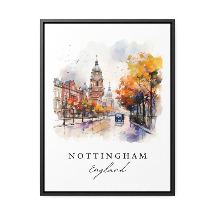 Nottingham England wall art - England, Nottingham poster, Nottingham Wedding gift, Birthday present, Custom Text, Personalized Gift